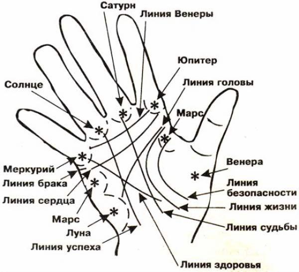 Линии на руке толкование с картинками