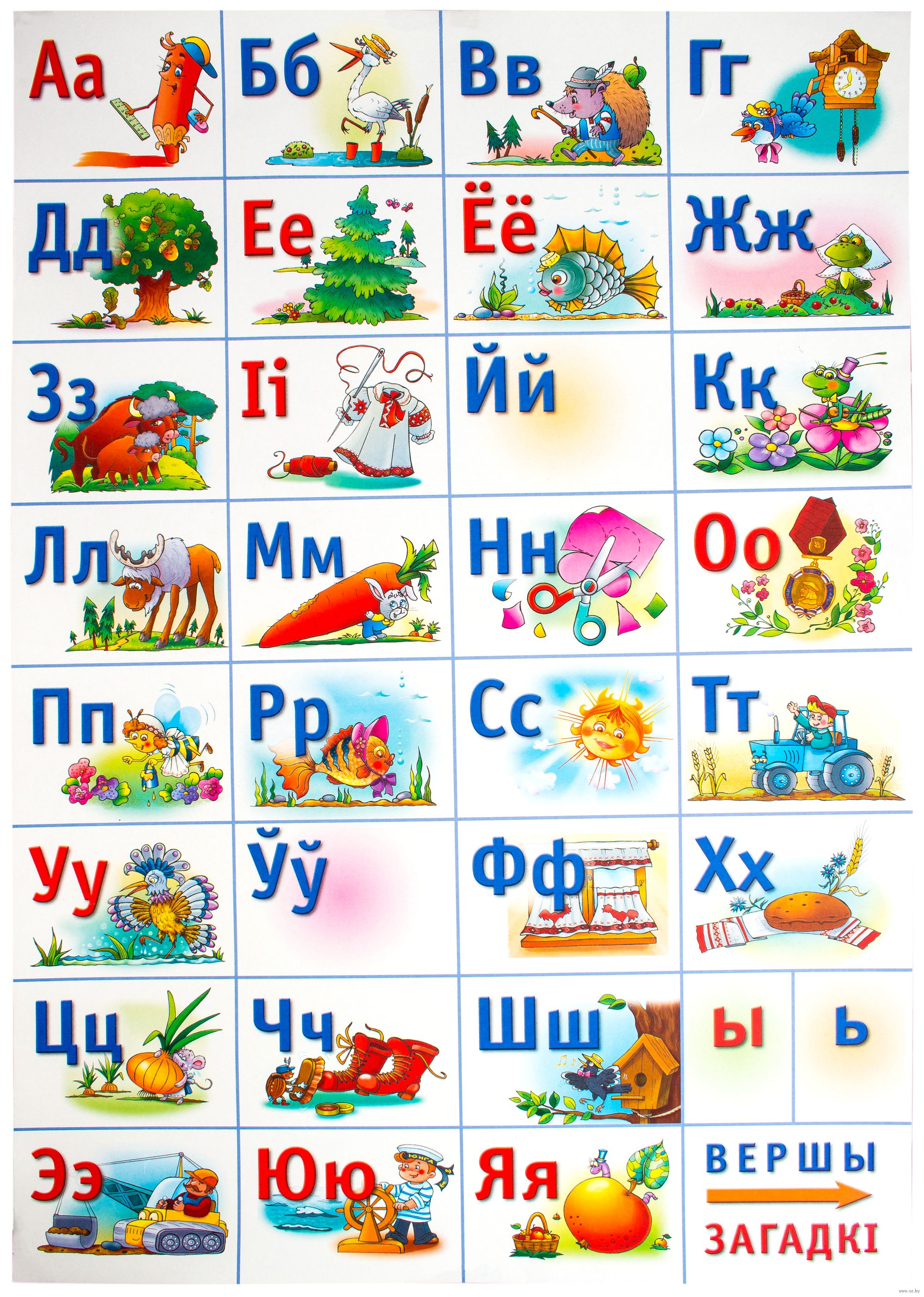 Белорусский алфавит буквы