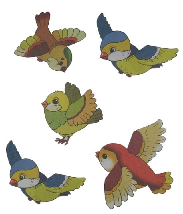 Картинки птичек для детей в детском саду. Цветные птицы для аппликации. Птички картинки для детей. Птицы для вырезания цветные. Птички цветные для детей.