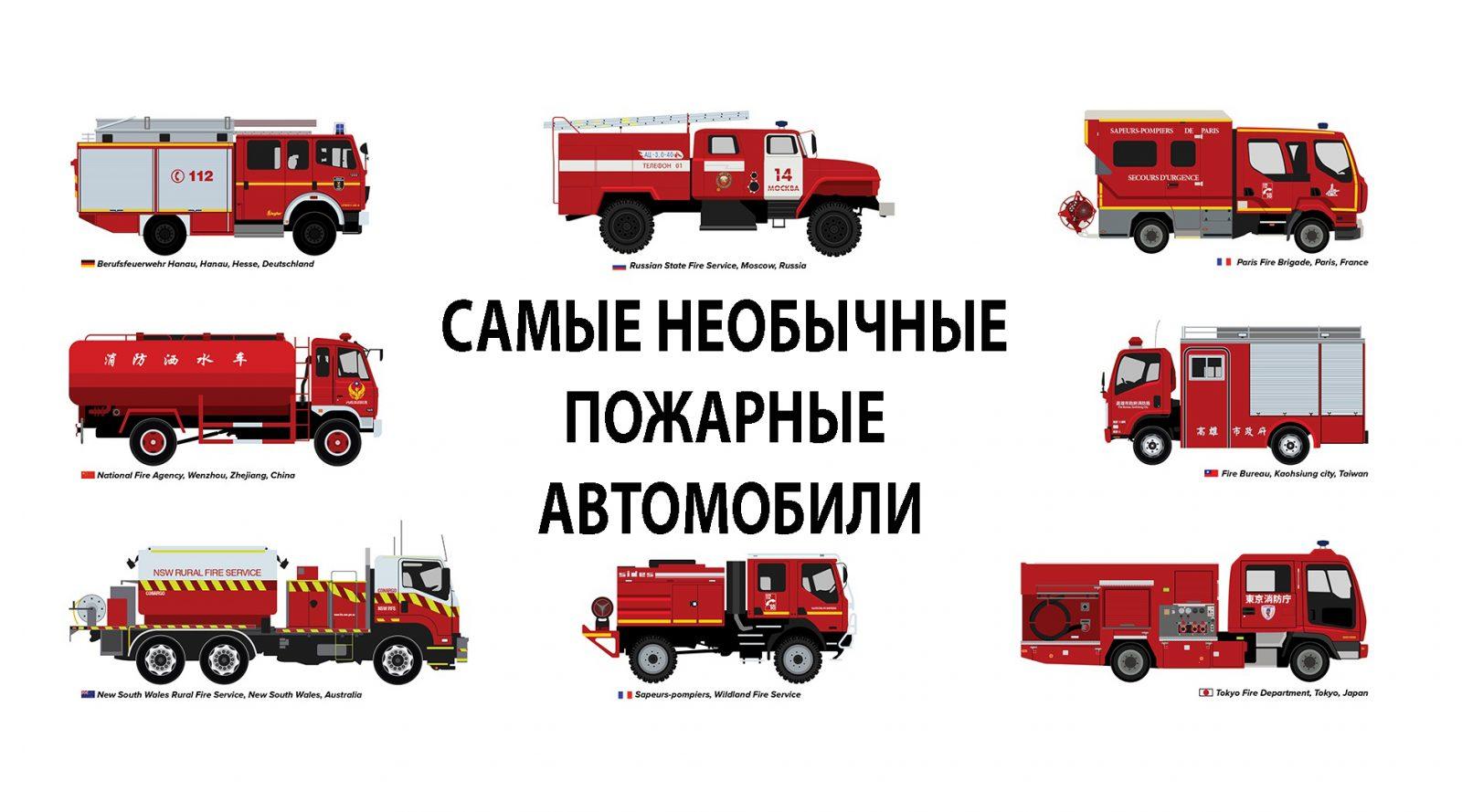 Типы пожарных машин