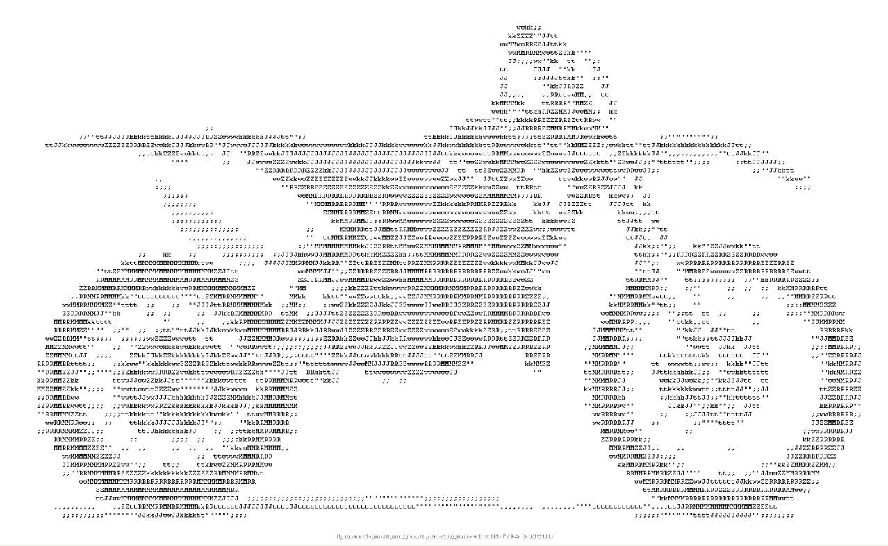 Текстовые картинки из символов и знаков