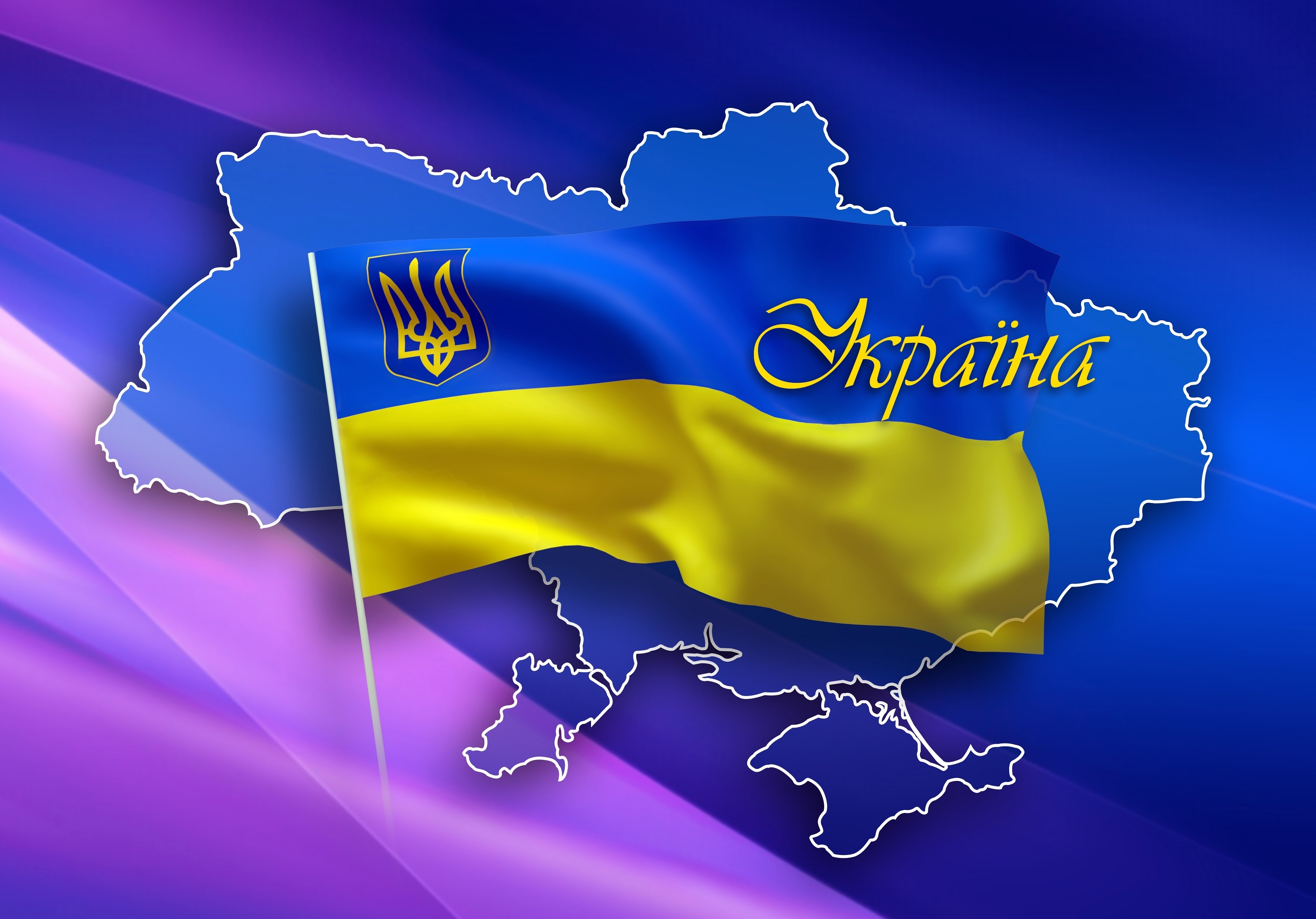 Украина флаг карта картинки