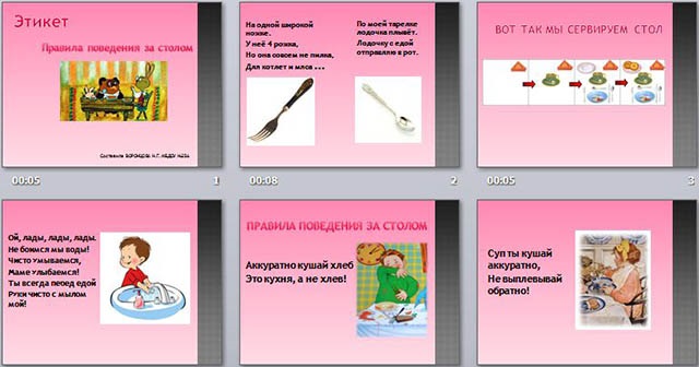Правила поведения за столом картинки для детей