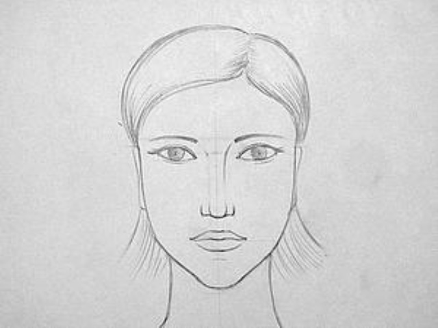 Портрет легкий 6 класс изо. Лицо рисунок. Портрет лица человека. Лицо человека рисунок карандашом. Портрет легко.