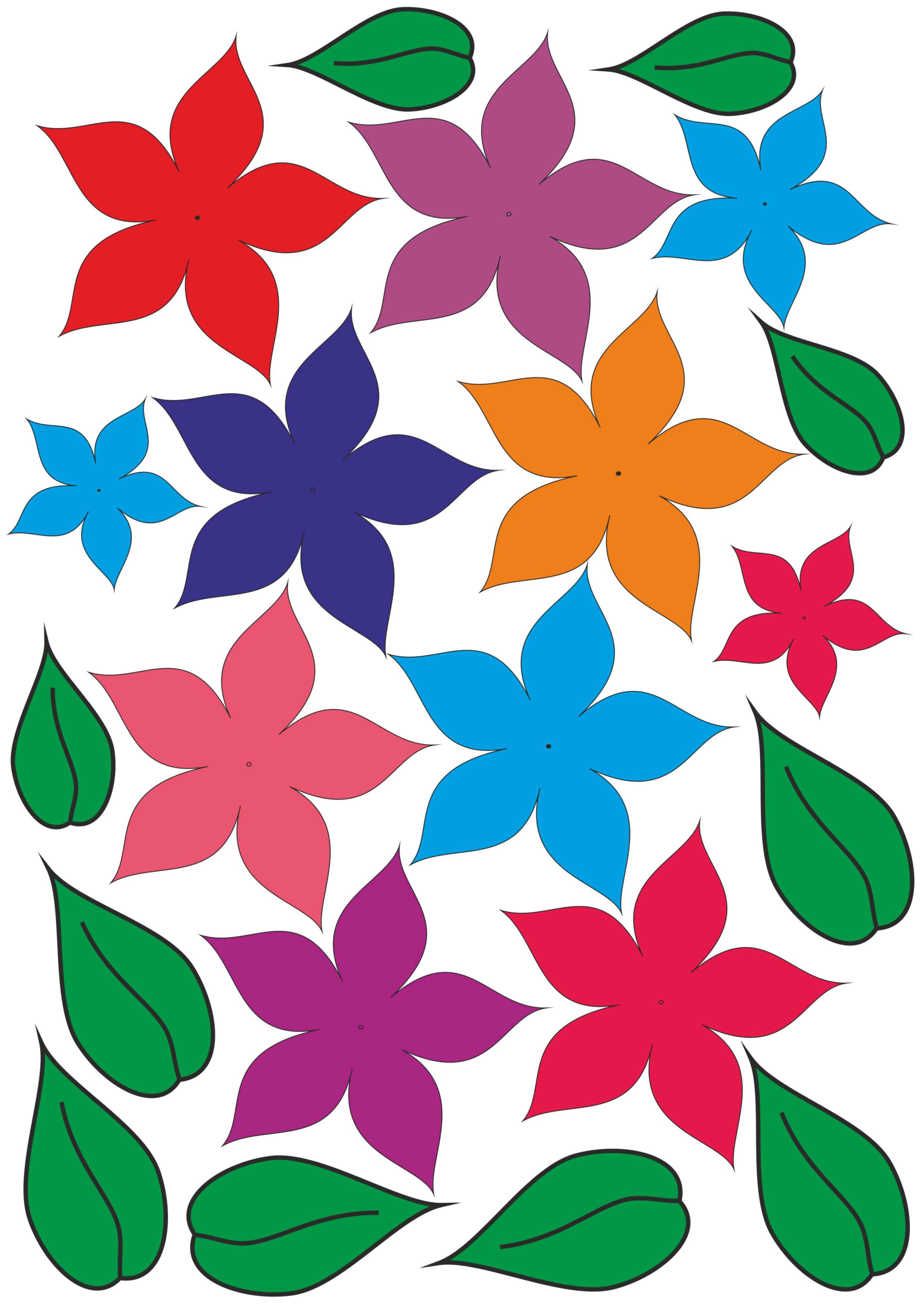 Аппликация Цветов Из Цветной Бумаги