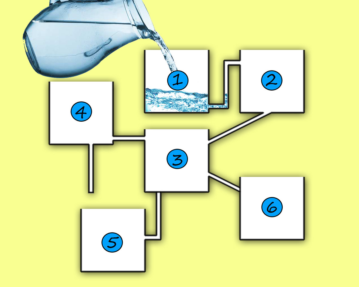 Какой бак заполнится первым задача с картинкой ответ