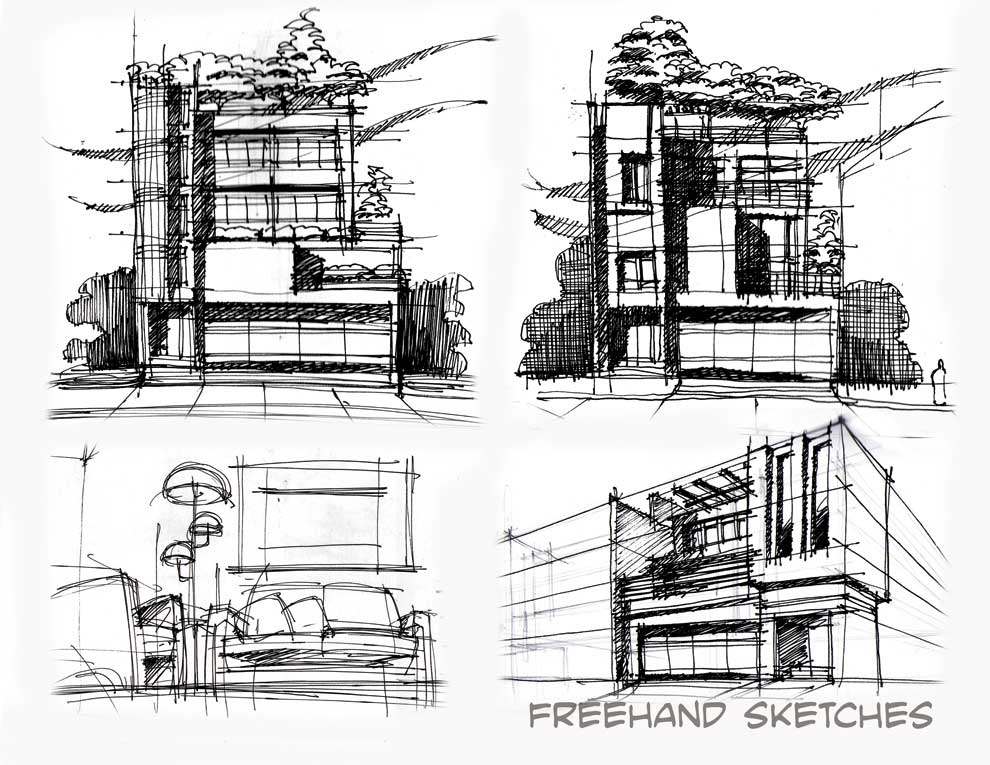 Processing draw. Скетчи для срисовки архитектура. Архитектурные скетчи для срисовки. Freehand эскизы. Элементы и процессы архитектурного дизайна.